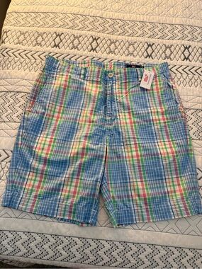 Vineyard Vines Plaid Flat Front Shorts in Blue, Green, Pink, Yellow New w tags.